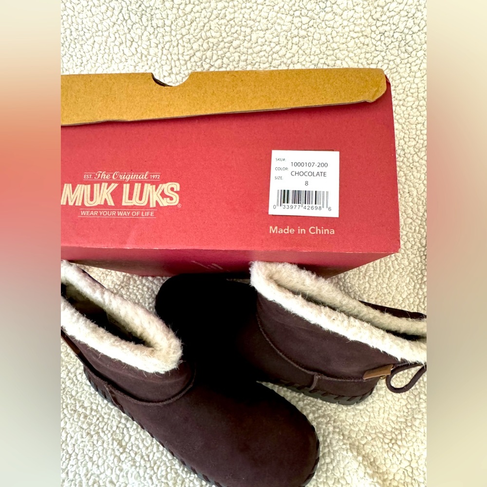 Muk Luk Women's Flexi Albany Chocolate Boot size 8 NWT - Picture 5 of 8